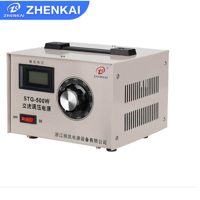 振凯电子调压器220V单相调压器500W可调电源电压变压器0V-300V