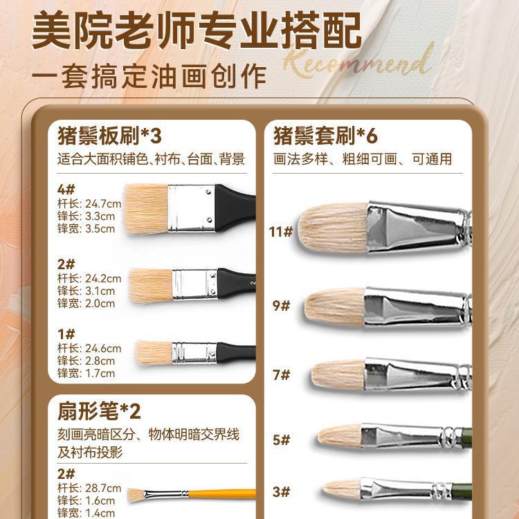油画颜料门套装初学者全套工具美术术生画画材料画丙烯画入艺WDF