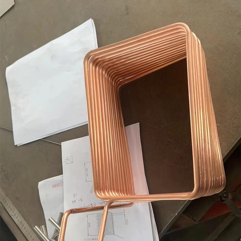 定制方框铜线圈 加工螺旋方型铜管 紫铜盘管水管循环铜绕方框线圈