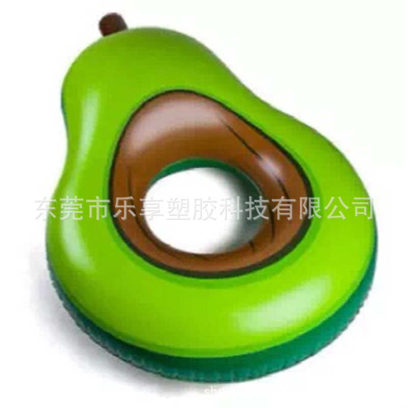 欧美水充气床床新款 座圈牛油果浮充气牛油果热销