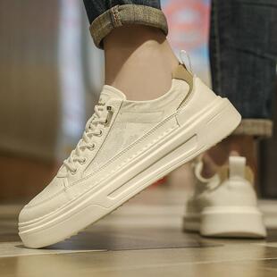 一脚蹬男鞋2026新款夏季透气休闲板鞋男士白色帆布鞋网面潮流鞋子