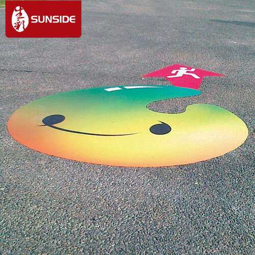 个性创意防滑耐磨可移背胶地贴 防水防晒PVC不留胶地贴