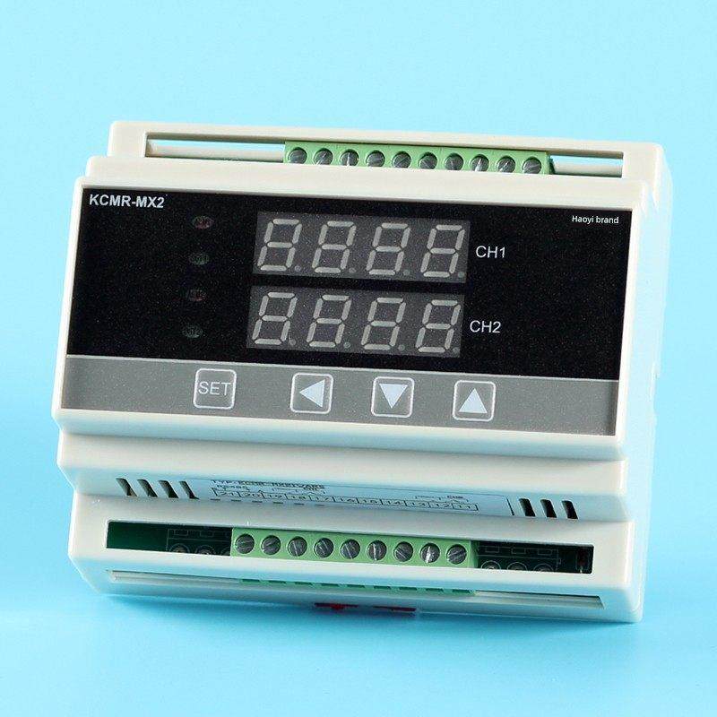 卡轨式2路温控仪4-20mA压差控制器两路智能PID调节输出配记录仪