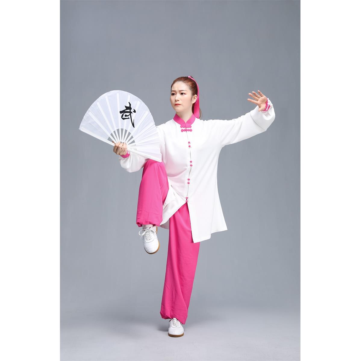 正品武运弹棉收腰加长女感款春夏力太极服武术服练飘功服逸垂表演
