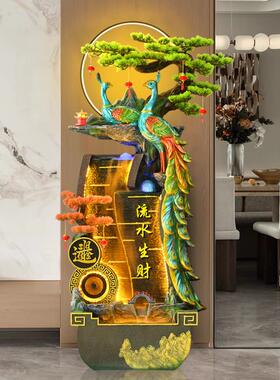 假山流水鱼缸循环水流招财风水轮喷泉摆件高端客厅乔迁开业送礼物