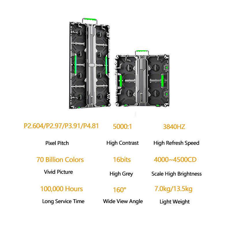 LED室外屏幕P2.604 P2.976 P3.91 P4.81户外演出移动拼接显示屏