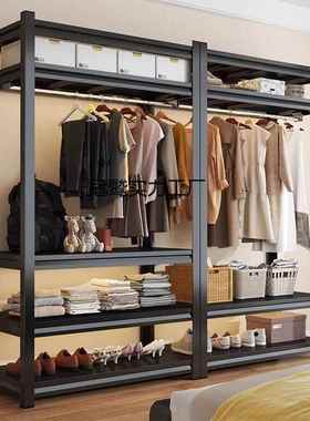 衣柜家RWI衣架架防尘帘开放式衣帽多间卧货室简易角钢用落地层置