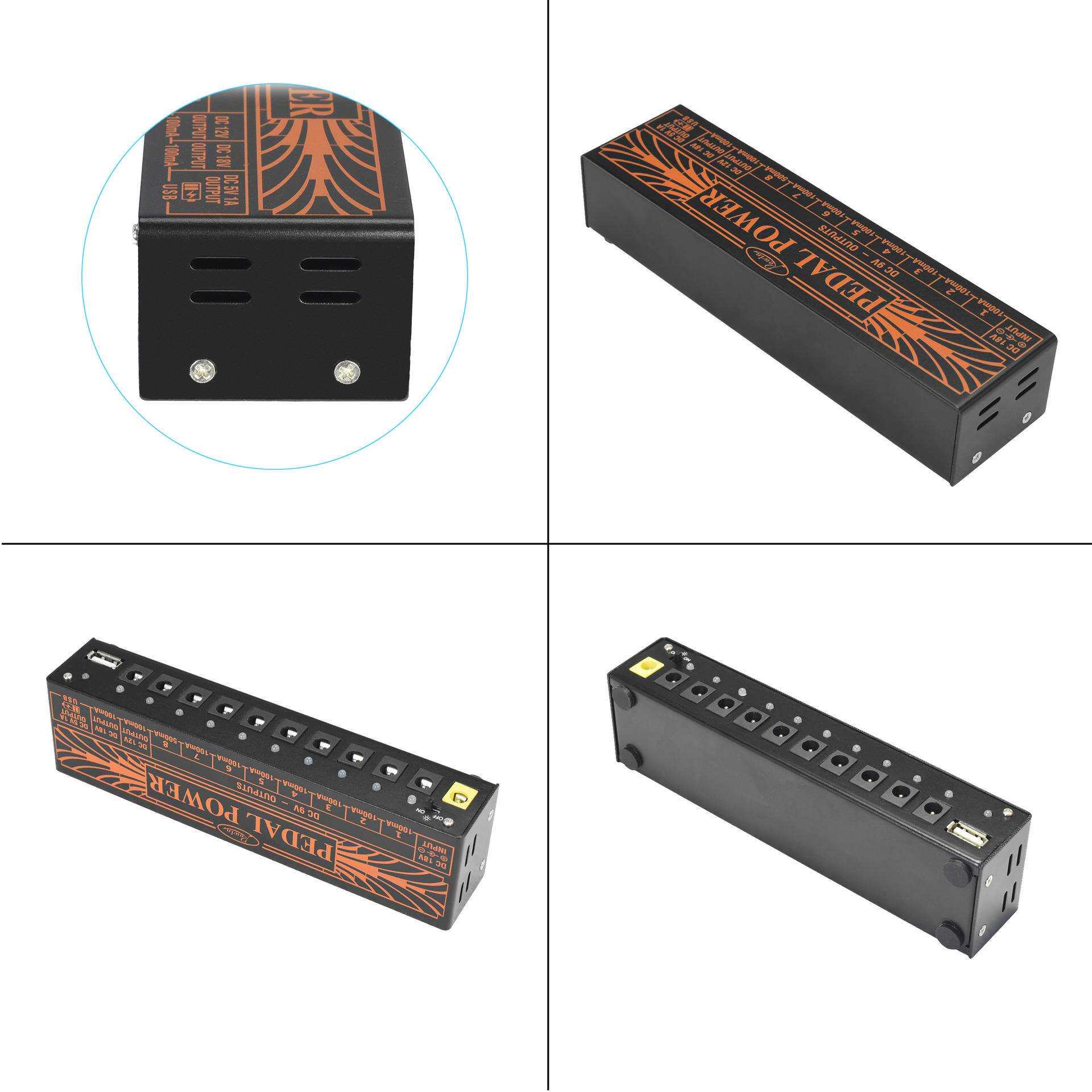 ROWIN电吉他单块效果器多路9v12v18v低噪音稳压电源PW-1
