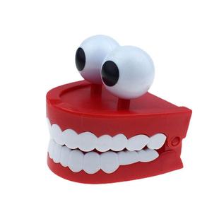 Teeth Chan Jumpng Eyes Upper wth Col Novelty Whte Large