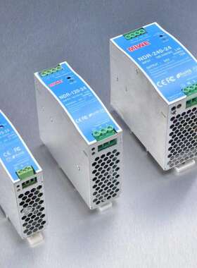 开关电源导轨式NDR系列75W120W240W480W5V12V24V36V48V质保五年
