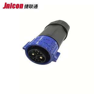 50A储能锂电池插头 8PIN公母防水连接器 捷联通 M25自锁2