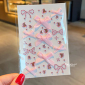 夏日音乐节碎钻妆贴脸饰品眼妆山根钻水钻舞台妆容贴纸珍珠美甲贴