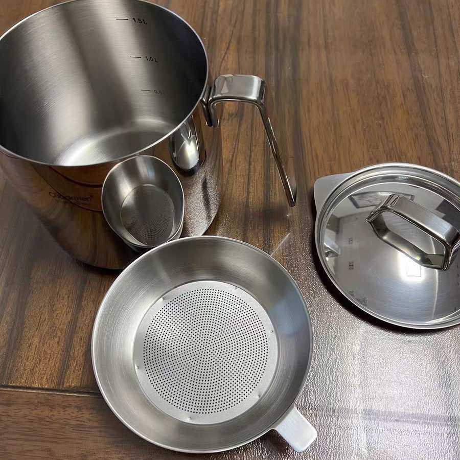 304不锈钢滤油壶家用滤网壶储油罐滤油猪油过滤油渣沥油隔油壶,厨房/烹饪用具,油壶,淘宝优惠券,粉丝福利购,淘宝优惠卷