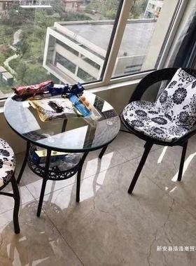 台套桌椅藤外椅三件组合简约现代休闲户外室庭院小阳茶几单人DPZ