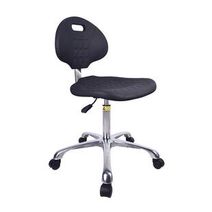 小靠白杨静电椅子办公防车间旋转背椅学校花实验室发泡纹升CID降