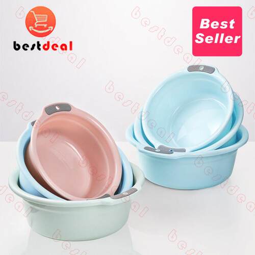 4Pack Plastic Wash Basin Multi Purpose Facial Cleansing Bowl