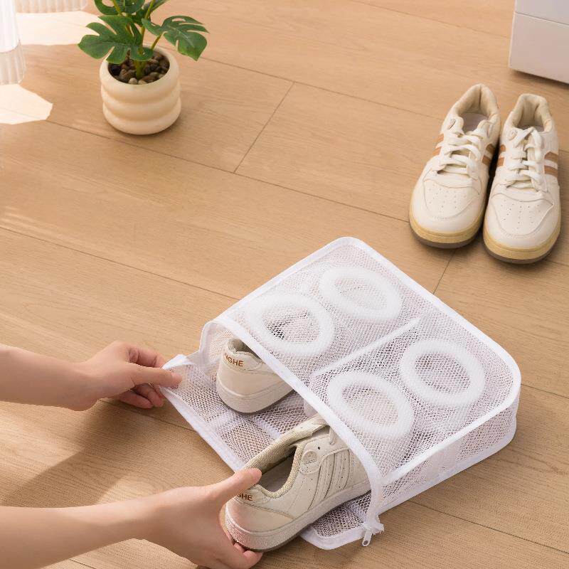洗鞋袋洗衣机专用护洗袋家用防变形懒人神器可挂晾晒鞋子专用网兜