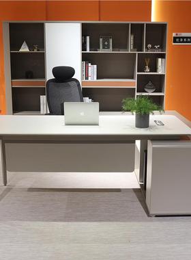 约迪新款简现代暖白色办公室主管YYZ桌商务配套理组合欧办公室经