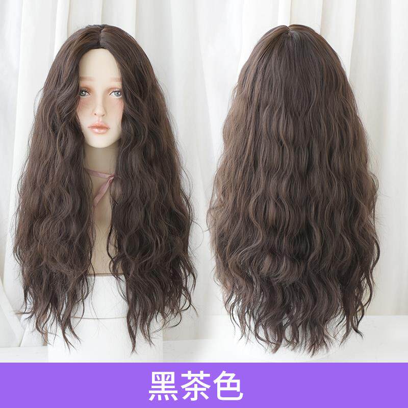 新款七街皇羊后假发女士长网卷发红毛卷中点玉米烫发全头自蓬松然