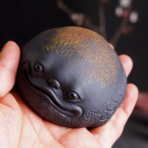 淘瓷八紫砂金蟾茶宠可养茶玩配件茶桌功夫茶具摆件