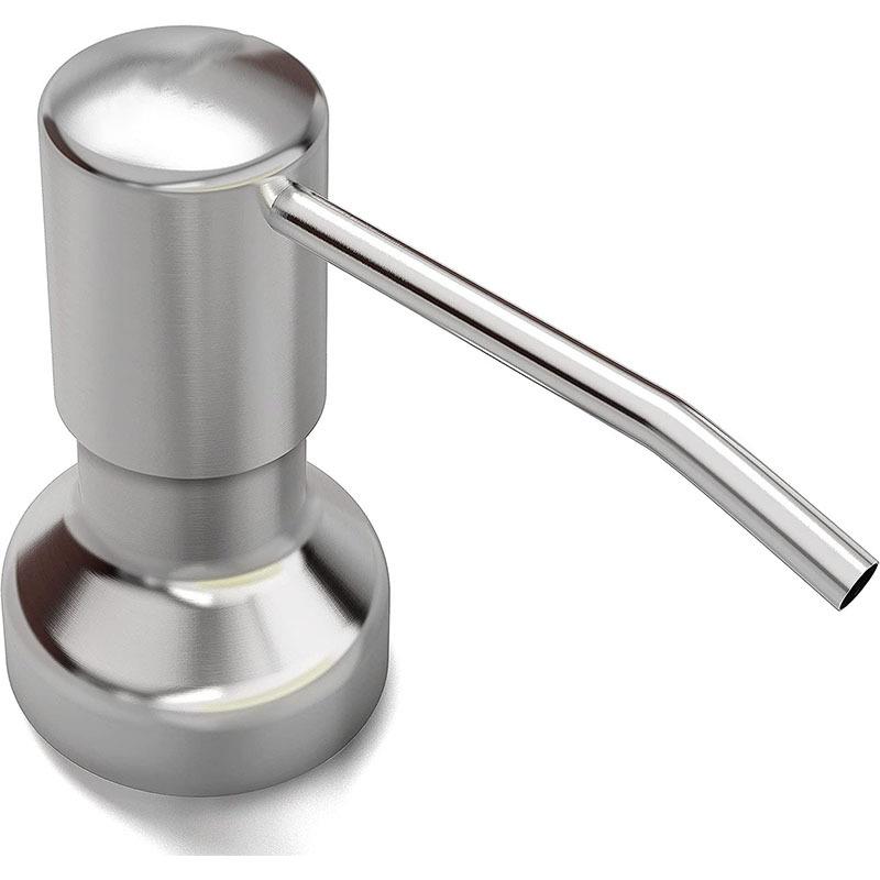 304不锈钢厨房水槽拉丝皂液器500ml按压式水槽皂液器ebay