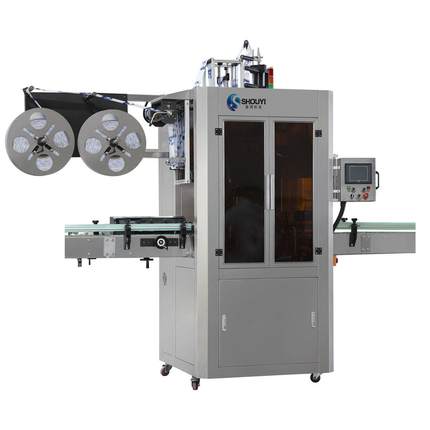 全自动化标签包装机设备SY-450B圆瓶多功能高速套标机矿泉水饮料