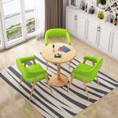 西餐厅火锅店甜品店桌椅组合简约阳台会议室小圆桌现代商用桌椅