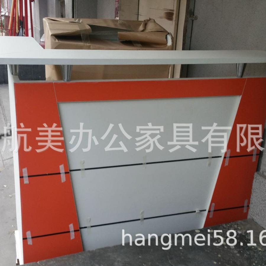 沈阳收银台小型转角吧台桌简约现代前台接待台理发店铺服装多功能