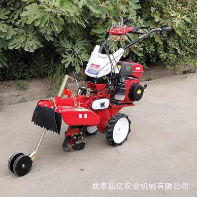 全自动田园开沟机葱姜种植封沟机汽油10马力甘蔗蓝莓培土机覆土机