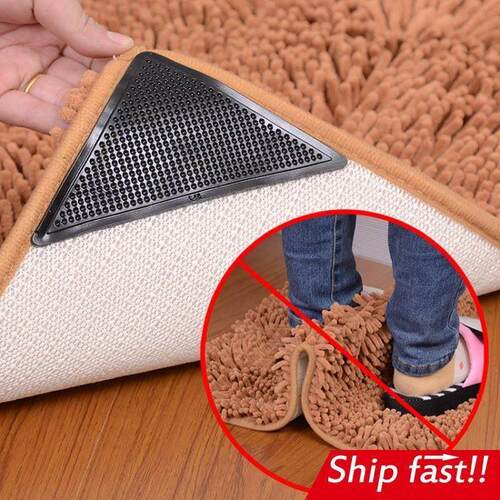 slip mats fixed silicon rubber carpet pad stick 地毯固定贴