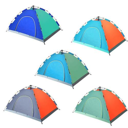 全自动帐篷户外加厚防雨双人旅游家庭速开沙滩野营野外露营帐篷