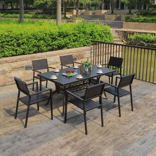 户外铸铝桌椅庭院阳台休闲桌椅防雨不生锈加厚花园露天桌椅子组合