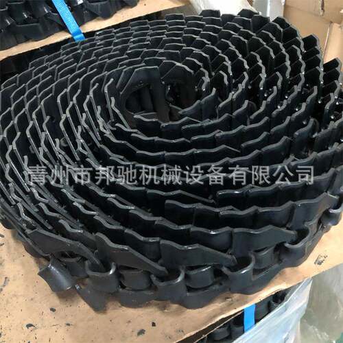 南非链条链片式种鸡喂料线料槽限饲格母鸡喂料设备链片送料