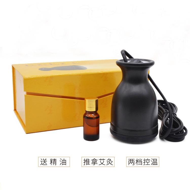 新款直销天然砭石温灸仪养生温灸罐正能量养生灸罐电热按摩家用推