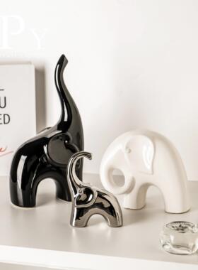 北欧现代高档轻奢酒柜象客厅乔迁送人工艺礼品摆饰餐柜展示柜陶瓷