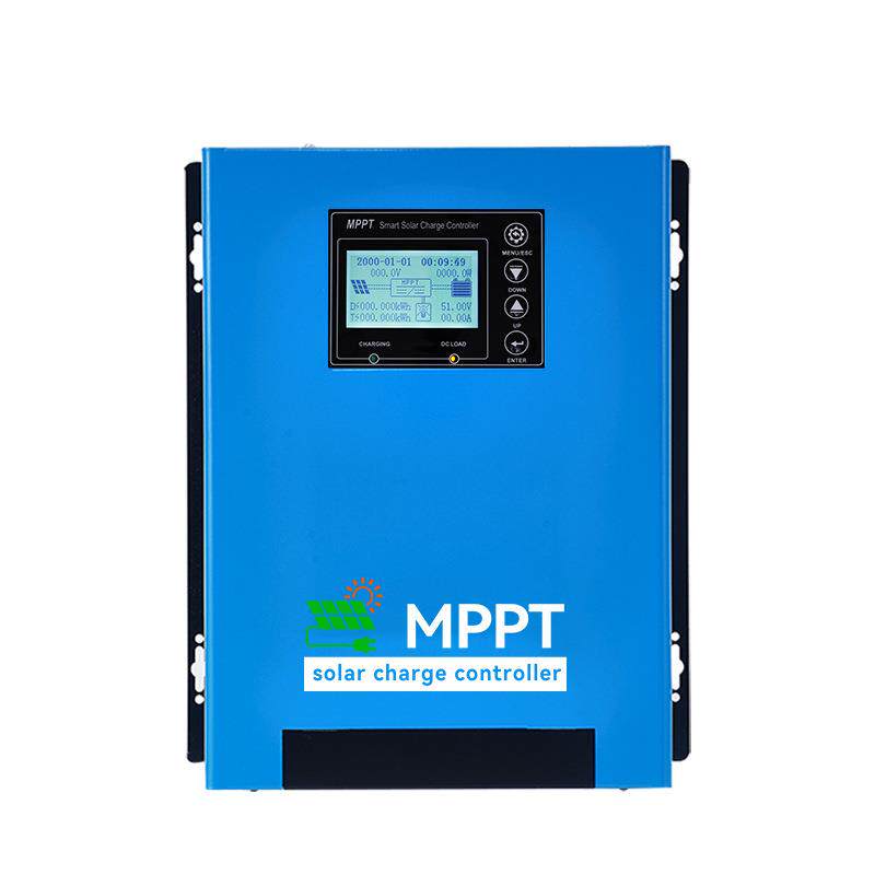 MPPT100A太阳能充电控制器温度传感器LCD显示屏光伏光控家用