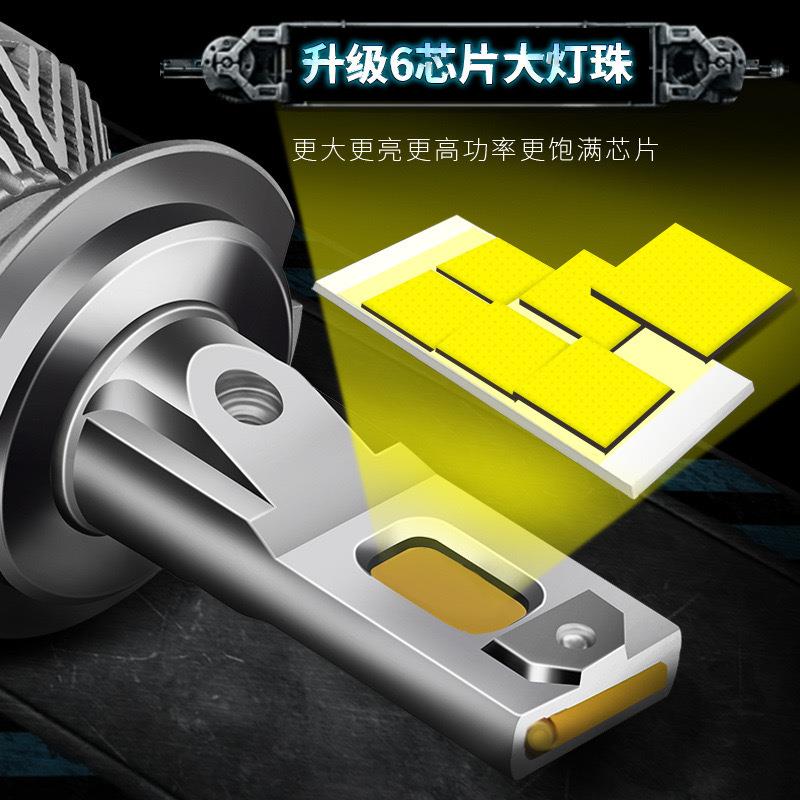 110W强光汽车LED大灯h1h11灯泡h7超亮h4远近一体9005改装9012车灯