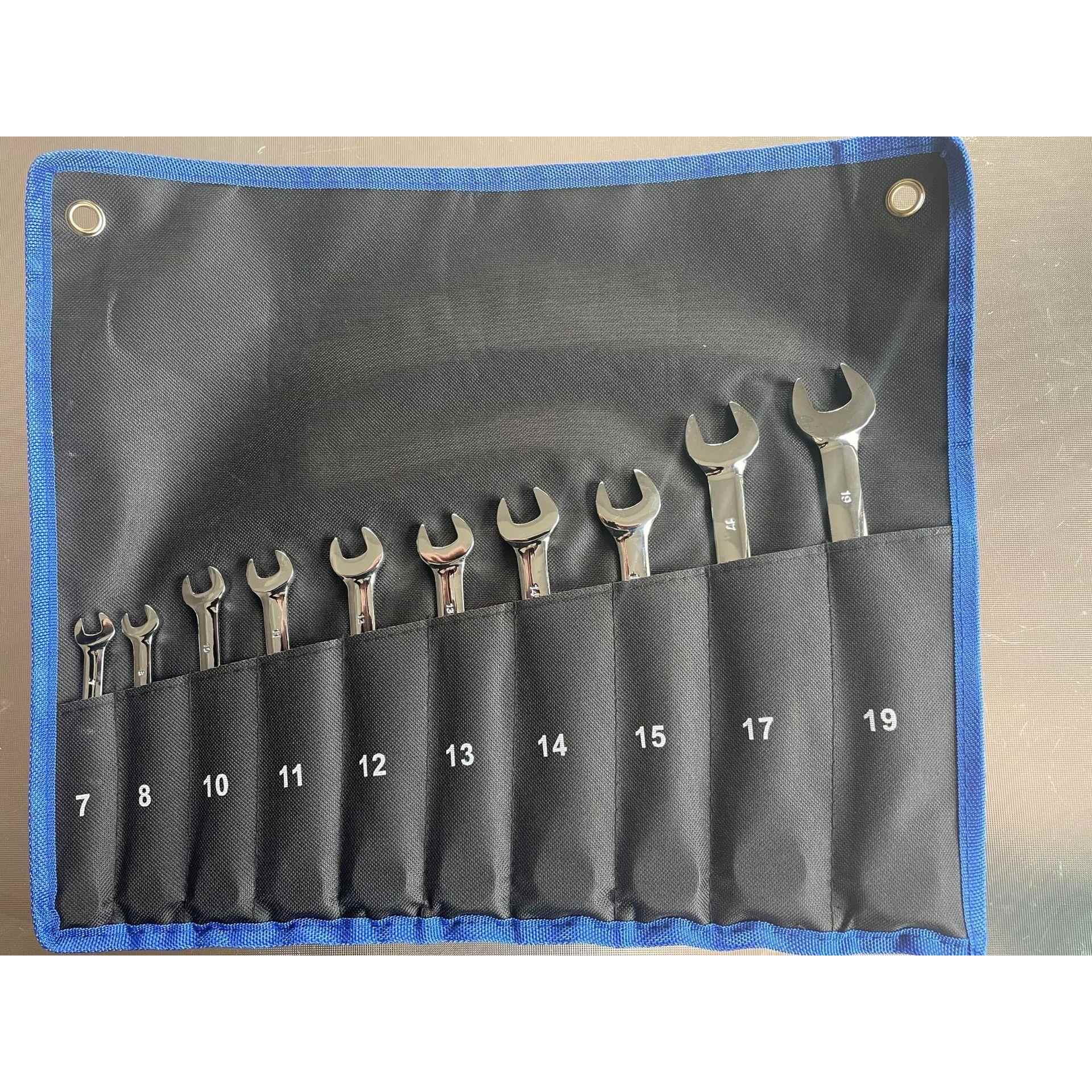 两用棘轮扳手布袋套装齿轮72齿快速10pc