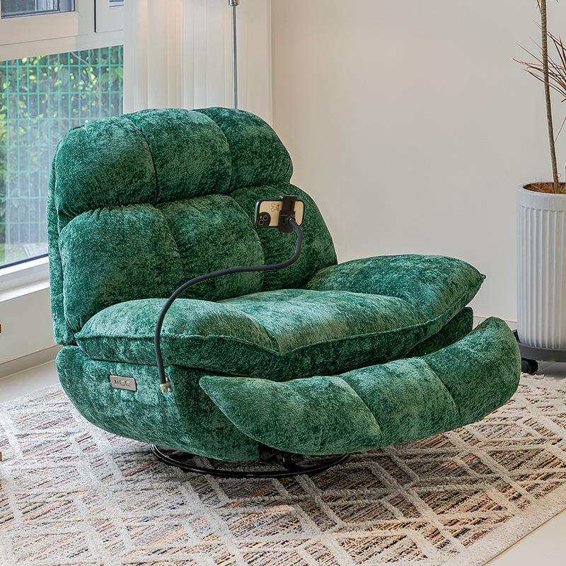 现代单人多功能沙发舱电动摇椅家用客厅阳台旋转按摩懒人沙发躺椅