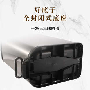 家用垃圾桶高档轻15l静音大容量代发办公室脚踏奢厂家长方形纸篓