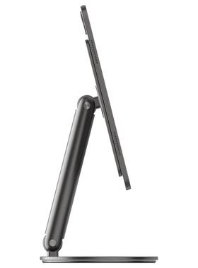 ipadproAir654磁吸支架折叠旋转金属可携式12.9寸桌面绘图无线 线充电