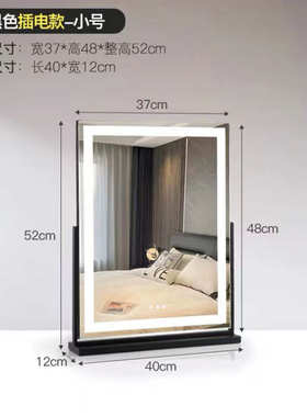 金属光风格风新款镜子insled大号随身北欧化妆补纯色梳妆镜台式