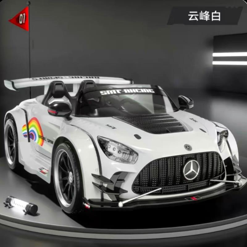 高档儿童电动车小孩跑婴车四轮汽车可偏坐大人儿遥控移宝宝玩具车