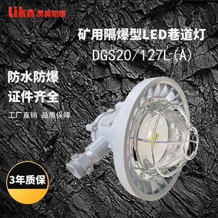 厂家出售矿用隔爆型LED巷道灯DGS20/127(A)井下用防爆led照明灯