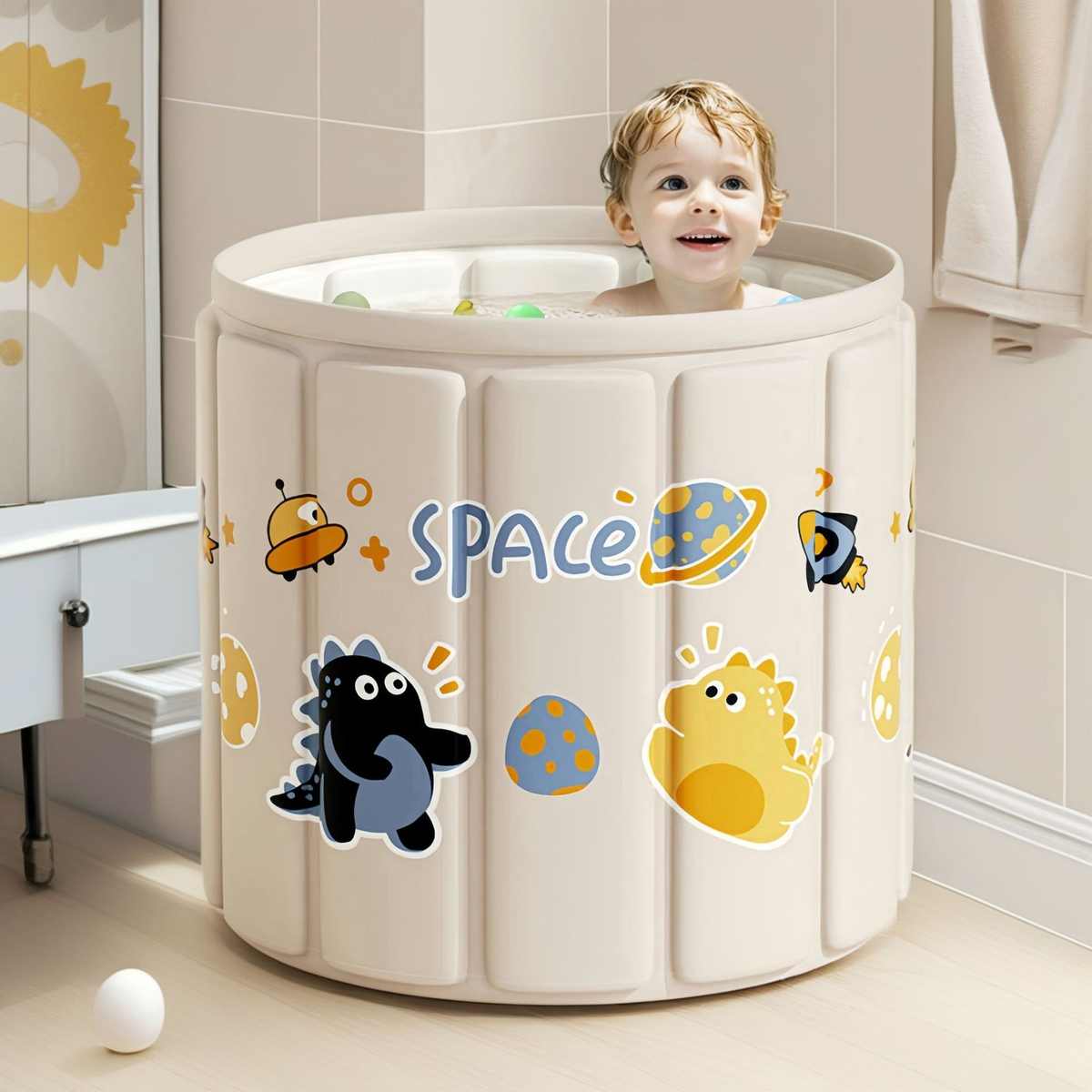 泡澡桶大人折叠泡浴桶洗澡桶儿童可坐浴盆游泳桶成人浴缸全身浴桶