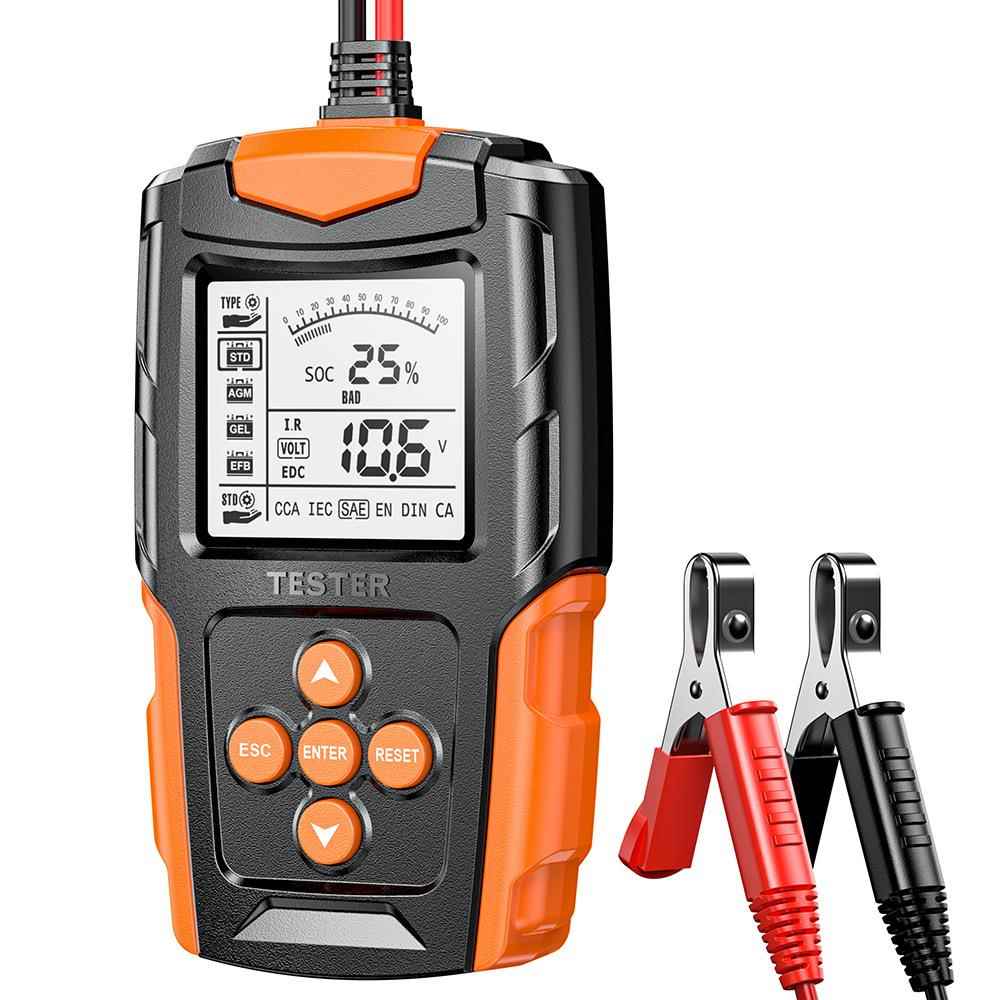 汽车电瓶检测仪12V24V电池测试仪 CCA内阻测量仪摩托车电瓶分析仪