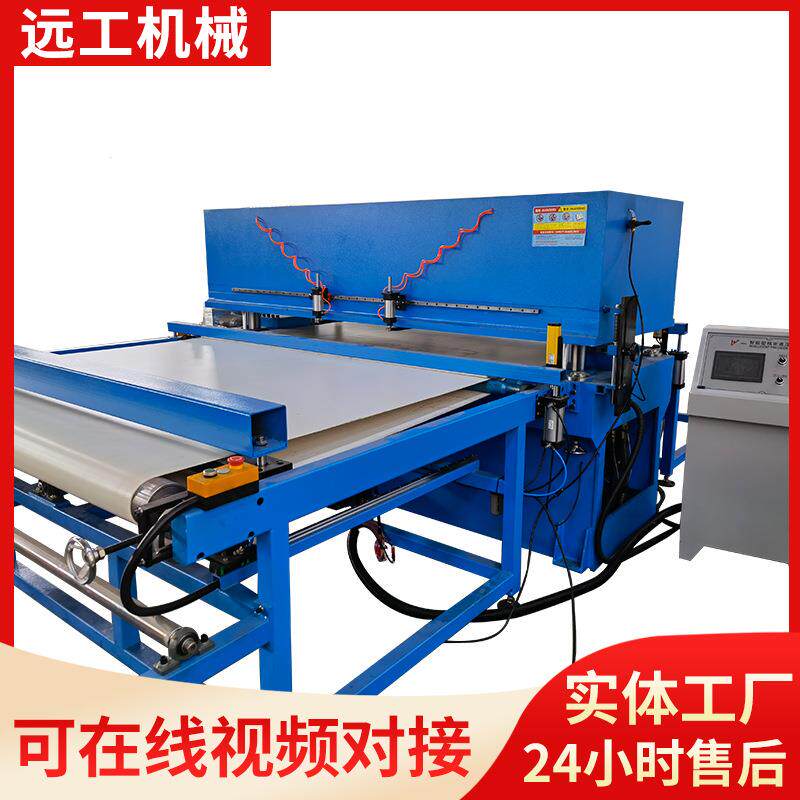 全自动化卷材连续送料整体皮带毛毡制品皮革海绵裁切下料裁断机