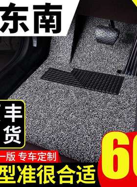 东南dx3脚垫dx7汽车v3菱悦v5菱致专用可裁剪脚踏垫通用易清洗地垫