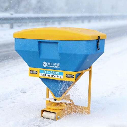 融雪剂撒布机车载道路撒盐机聚乙烯车挂式除雪撒布机清雪撒布机