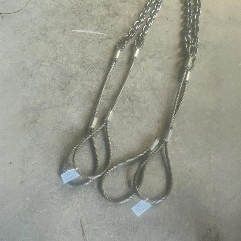 定制各种插编钢丝绳索具起重钢丝索具链条钢丝索具压制钢丝绳
